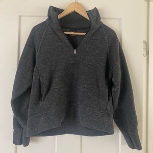 Nike Gray Quarter Zip Pull Over - image 1